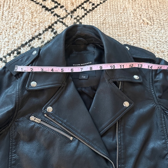 Club Monaco Leather Motorcycle Jacket - Picture 6 of 6